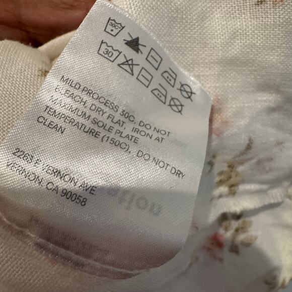 Reformation Women's Bo Linen Floral Print Mini Dress Sleeveless Size Small NWOT - Picture 6 of 12